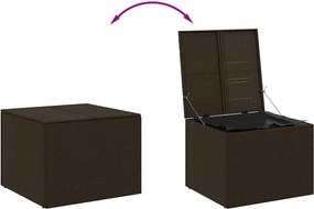 vidaXL barna polyrattan kerti tárolóláda 291 L