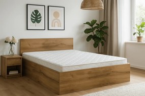 SOFIA ágy 180 x 200 cm, artisan tölgy Ágyrács: Lamellás ágyrács, Matrac: Matrac nélkül