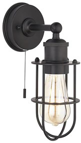 Endon 99948 - Fürdőszobai fali lámpatest CREW 1xE27/6W/230V IP44 fekete