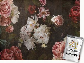 Fotótapéta Flizelina Természet Virágok Bazsarózsa Retro Vintage 400x280 ragasztó