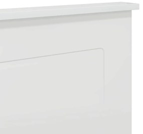 Fejtámla fejtámlával Fényes Fehér 150 cm Faanyag