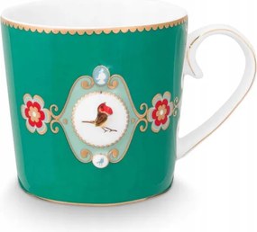 Love Birds Medallion Smaragd Pip Studio bögre, 150 ml