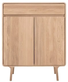 Fawn tömör tölgyfa komód fiókkal - Gazzda