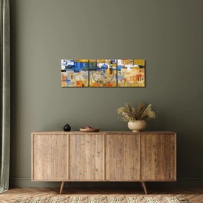 Kép - siratófal, Jerusalem, Israel (órával) (90x30 cm)