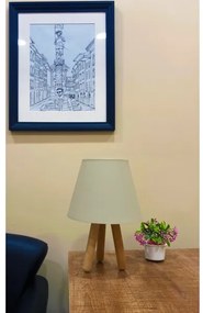 Asztali lámpa WOOD 1xE27/60W/230V bézs