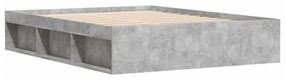 betonszürke ágykeret 160 x 200 cm