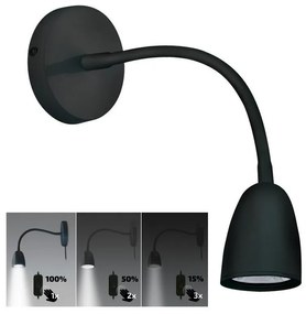 Brilagi - LED Dimmelhető fali kislámpa LED/4W/230V fekete WO54-B-OEM1