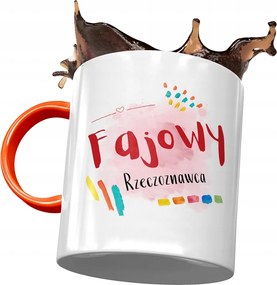 Narancssárga bögre értékbecslőnek, fényképes nyomtatással