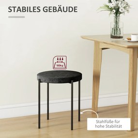 HOMCOM étkezőszék, kiegészítő szék, konyhai székek, fekete