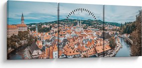 Kép - Cseh Krumlov (órával) (90x30 cm)