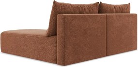 Téglavörös kinyitható-tárolóhelyes sarokkanapé (jobb oldali) Kalena – Makamii