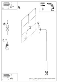 Sollux SL.1695 - Fali lámpa LIRO 1xGU10/10W/230V fehér