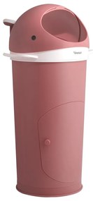 Sötét rózsaszín műanyag szemetes pelenkákhoz 25 l Whale – Kindsgut