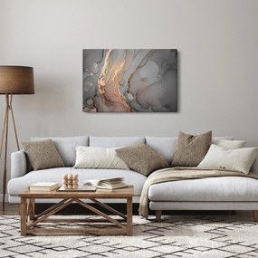 Kép - Szürke-arany márvány (90x60 cm)