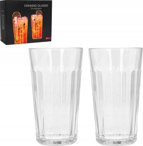 Italos poharak magas 350 ml 2 db-os szett italos vízhez