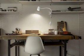 Osram - DESK LINE asztali lámpa csíptetővel 1xGU10/9W/230V fehér