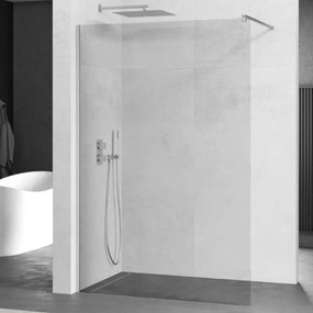 Kioto Walk-In Nano több méretben, univerzális zuhanyfal 8 mm vastag vízlepergető biztonsági üveggel, 200 cm magas