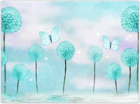 Poszterek 135x100 Pillangók Türkiz világ