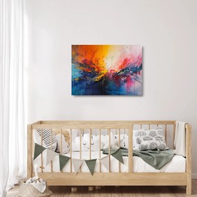 Üveg kép - Színes absztrakció (70x50 cm)