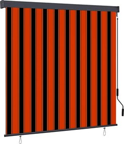 vidaXL Roletta Narancs és Barna 180 x 250 cm Szövet és Alumínium