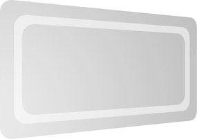 vidaXL LED-es fürdőszobatükör 40x80 cm
