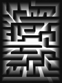 Fotótapéta Árnyék labirintus vinil geometria 184x254 +ragasztó