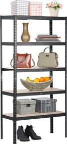 Polcállvány, tölgy/fekete, RADMAN