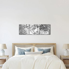 Kép - Romantikus kert (órával) (90x30 cm)