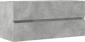 vidaXL betonszürke szerelt fa mosdószekrény 100 x 38,5 x 45 cm