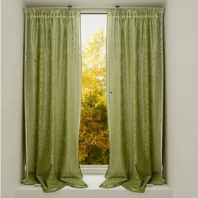 Gyönyörű olíva jacquard függöny szett 140x250cm x2