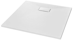 vidaXL fehér SMC zuhanytálca 80 x 80 cm