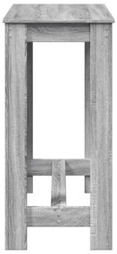 szürke sonoma színű szerelt fa bárasztal 102 x 50 x 103,5 cm