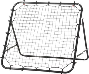 HOMCOM Futball Rebounder, Visszapattintó Háló, Fém Keret PE Szövetből, Visszapattintó Fal Baseballhoz és Kosárlabdához, Cél Fiatalok Edzéséhez 96x80x9