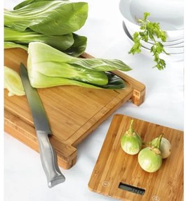 Digitális konyhai mérleg 1xCR2032 + bambusz tábla