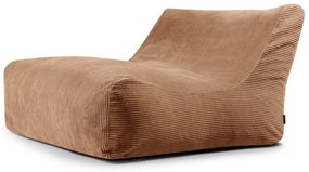 Barna kordbársony babzsákfotel Sofa Lounge – SLOWDOWN