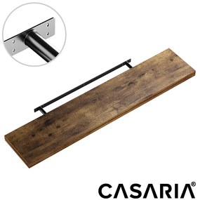 Casaria FIGO+ fali polc konzollal, 110 cm, sötét tölgy