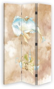 Gario Paraván Repülo bálna és hajó reggel Méret: 110 x 170 cm, Kivitelezés: Klasszikus paraván