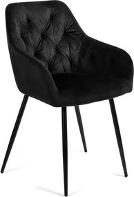 AVENBERG LOREN Étkezőszék szett - 2 db, fekete