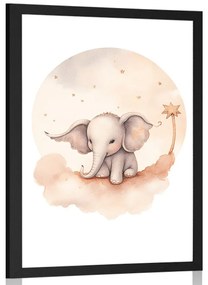 Plakát álmodozó elefánt