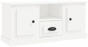 fehér szerelt fa TV-szekrény 100x35,5x45 cm