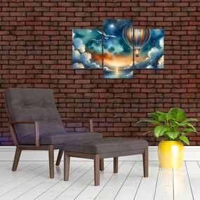 Kép - Repülés az éjjeli ég alatt (90x60 cm)