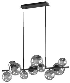 ONLI - Csillár zsinóron PALOMA 10xG9/10W/230V fekete/füstös