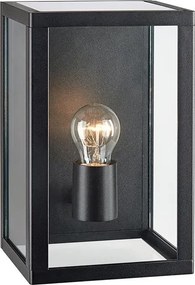 MARKSLÖJD 107113 PELHALM Modern Kültéri Fali Lámpa Fekete, Átlátszó E27 IP44
