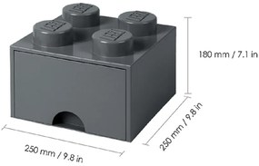 Sötétszürke fiókos tárolódoboz - LEGO®