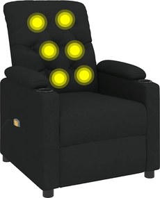 vidaXL fekete szövet masszázsfotel