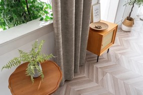 Sötétítő függöny LOOM VELVET 140x250 cm, bézs-barna Felfüggesztés: Fém gyűrűk