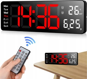 Digitális Óra Ébresztő Led Elektronikus Óra Álló Hőmérséklet Dátum