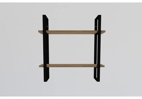 Fali polc Buba - Sapphire Oak, Black