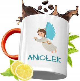 Narancssárga Bögre Gyerekeknek Gyereknapra, fényképes nyomattal