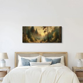 Kép - Napfény az erdőben (120x50 cm)